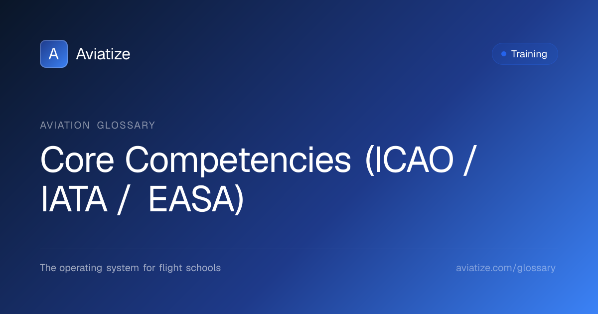 What are the ICAO/IATA Core Competencies? | Aviation Training Glossary ...