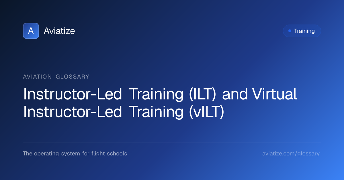ILT vs vILT in Aviation Training (Instructor-Led / Virtual ILT ...