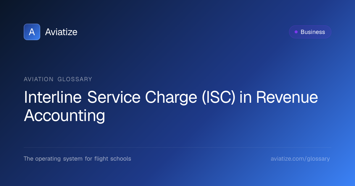Interline Service Charge (ISC) in Airline Revenue Accounting | IATA ...