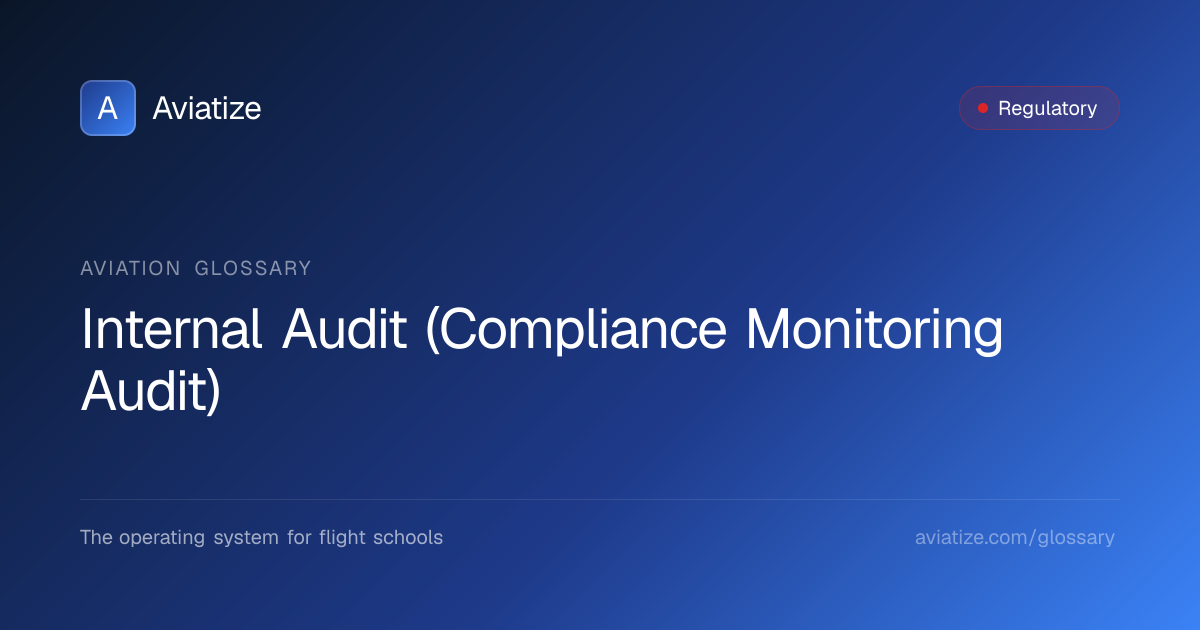 Internal Audit (Compliance Monitoring Audit) | EASA Management System ...