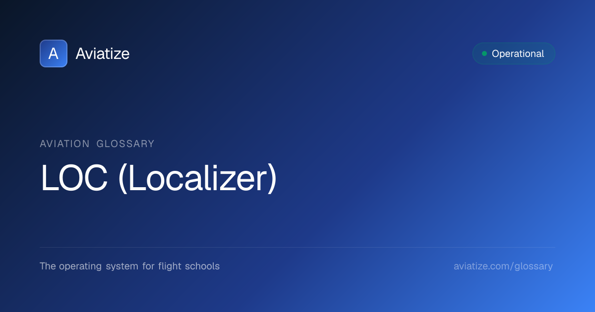 LOC (Localizer) Approach Explained | ILS vs LOC | Aviatize