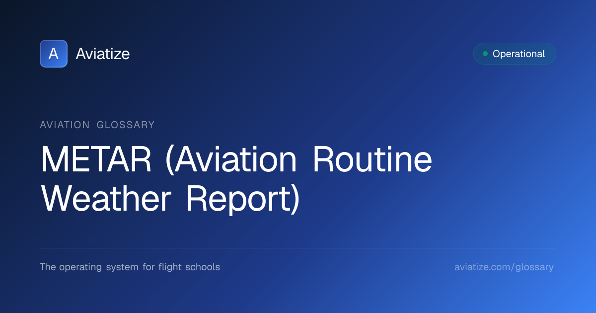 METAR Aviation Weather Report | Decode & Operational Use | Aviatize