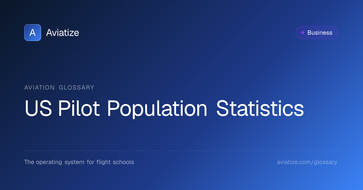US Pilot Population Statistics | Aviation Glossary | Aviatize