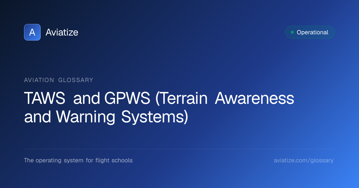 TAWS and GPWS Explained | Terrain Warning Systems | Aviatize