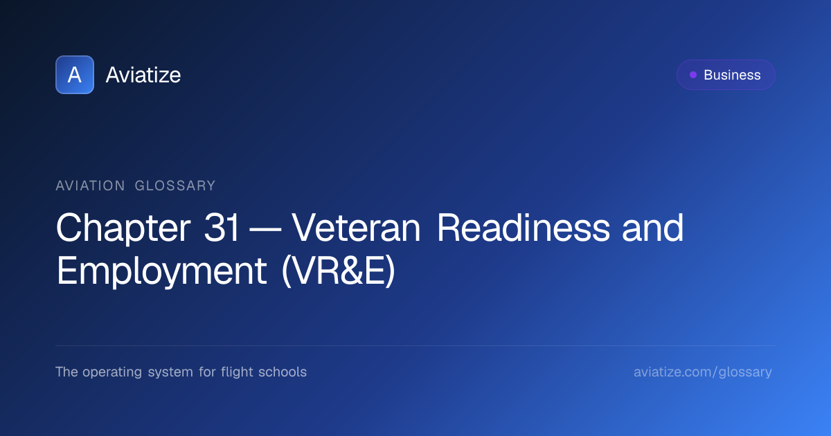 Chapter 31 (VR&E) for Flight Training | Disabled Veteran Benefits ...
