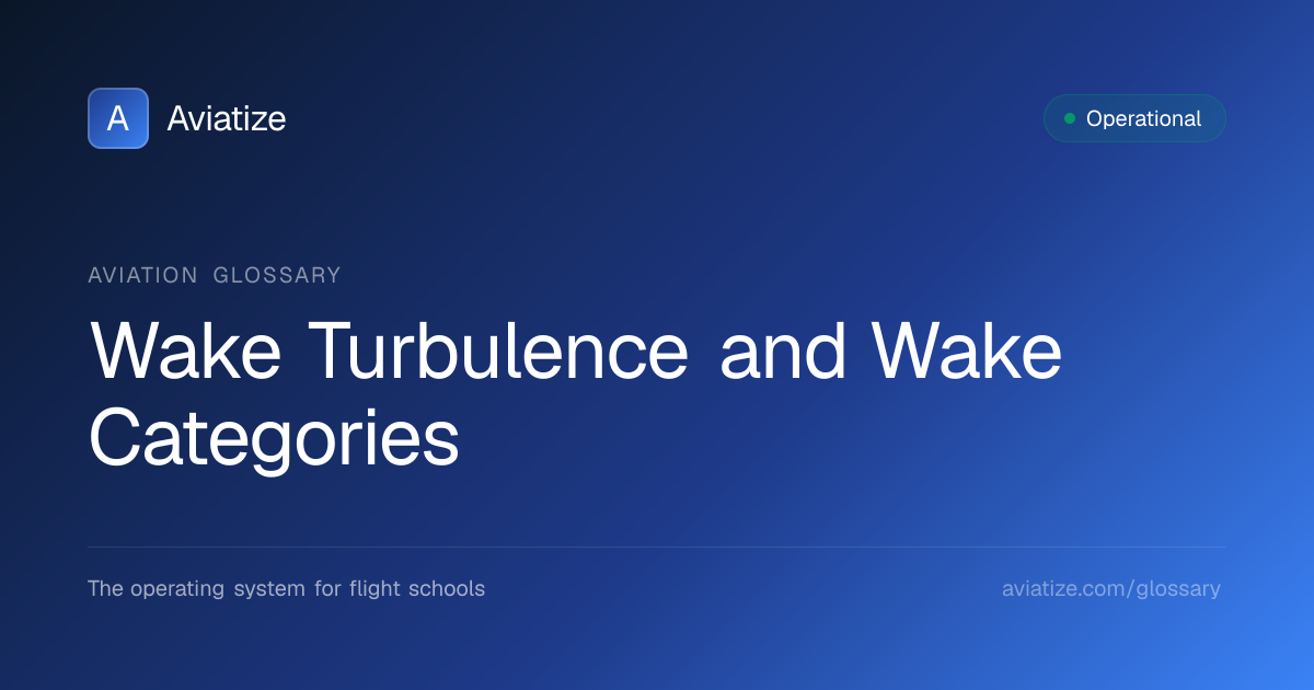 Wake Turbulence & Wake Categories | ICAO / FAA Separation | Aviatize